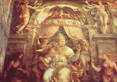 Zodiac on the Papal throne